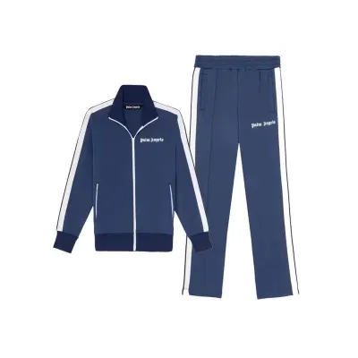 Palm Angel Tracksuit Navy Blue & White 01