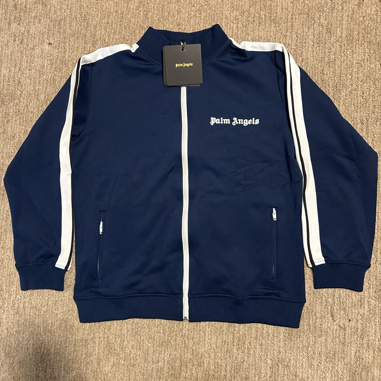 Palm Angel Tracksuit Navy Blue & White