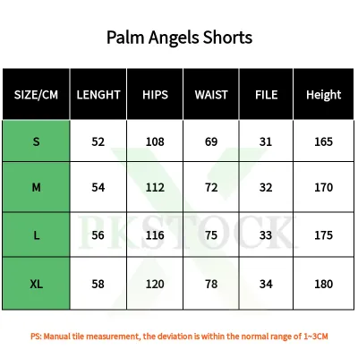 Palm Angels Logo Print Track Shorts Black 02