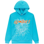 Sp5der Punk V2 Cyan Hoodie & Sweatpant Set