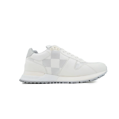  PK God Batch  Louis Vuitton Fashion running shoes  Gray White Grid Pattern 02
