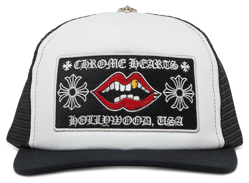 Chrome Hearts Chomper Hollywood Trucker Hat 'Black/White'
