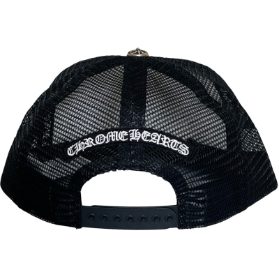 Chrome Hearts Multi Color Crosses Trucker Hat Black/White 02