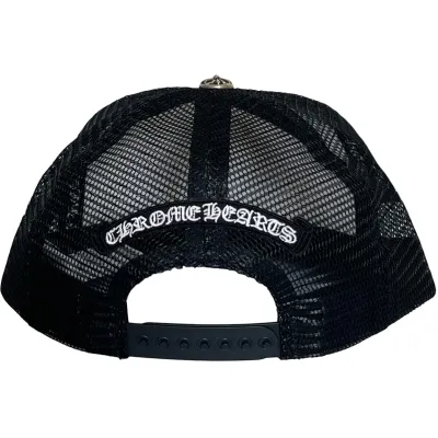 Chrome Hearts Multi Color Crosses Trucker Hat Black/White 02