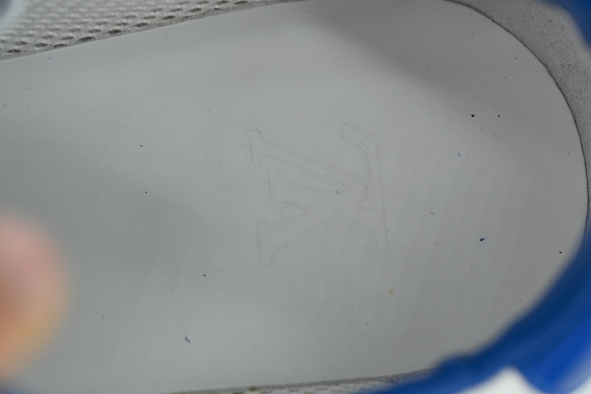 PK God Batch Louis Vuitton Fashion running shoes White And Blue Grid Pattern