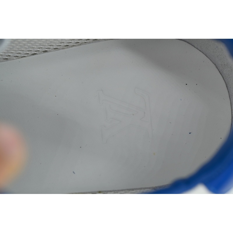 PK  God Batch  Louis Vuitton Fashion running shoes  White And Blue Grid Pattern