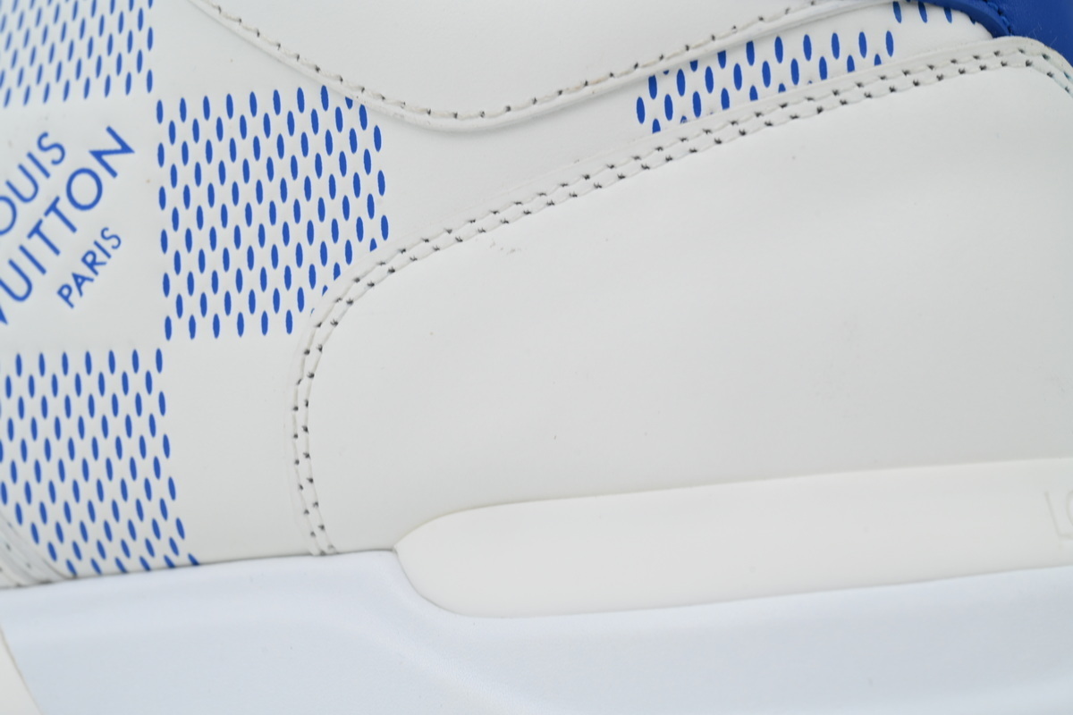 PK God Batch Louis Vuitton Fashion running shoes White And Blue Grid Pattern