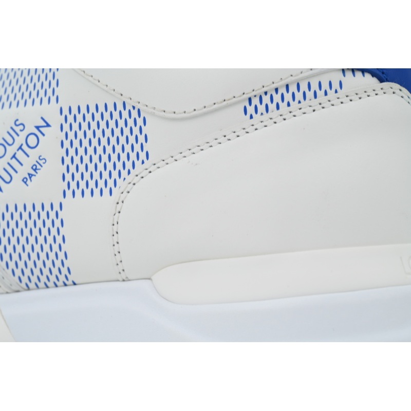 PK  God Batch  Louis Vuitton Fashion running shoes  White And Blue Grid Pattern