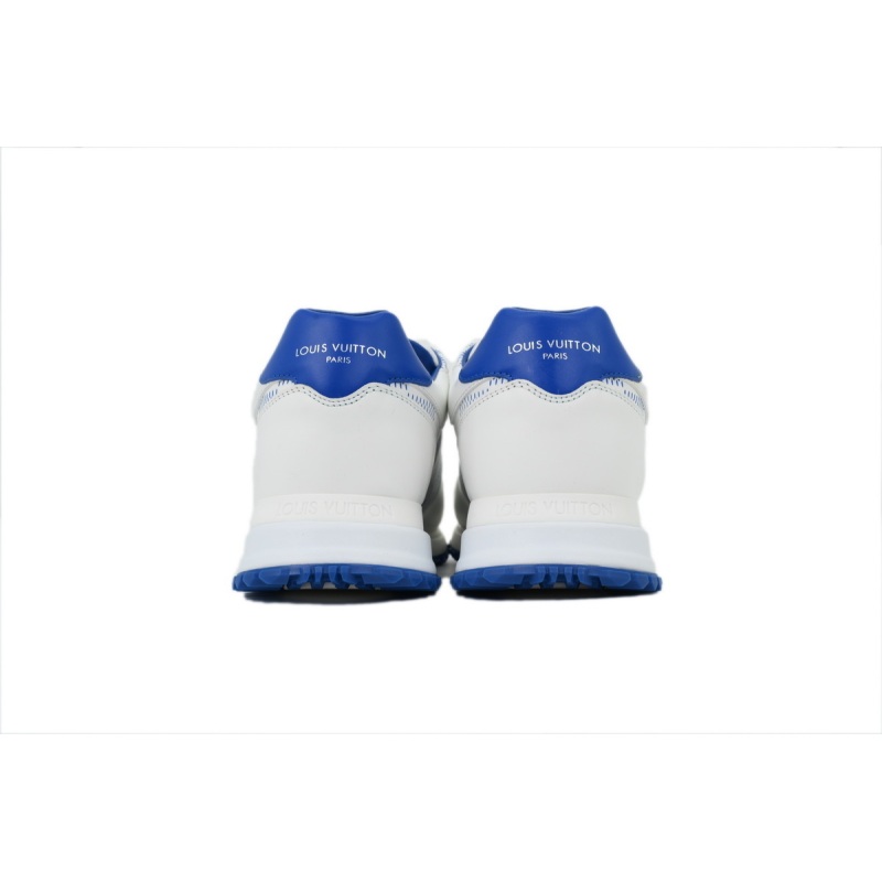 PK  God Batch  Louis Vuitton Fashion running shoes  White And Blue Grid Pattern