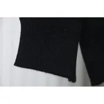 Balenciaga Embroidered Knitted Sweater Black