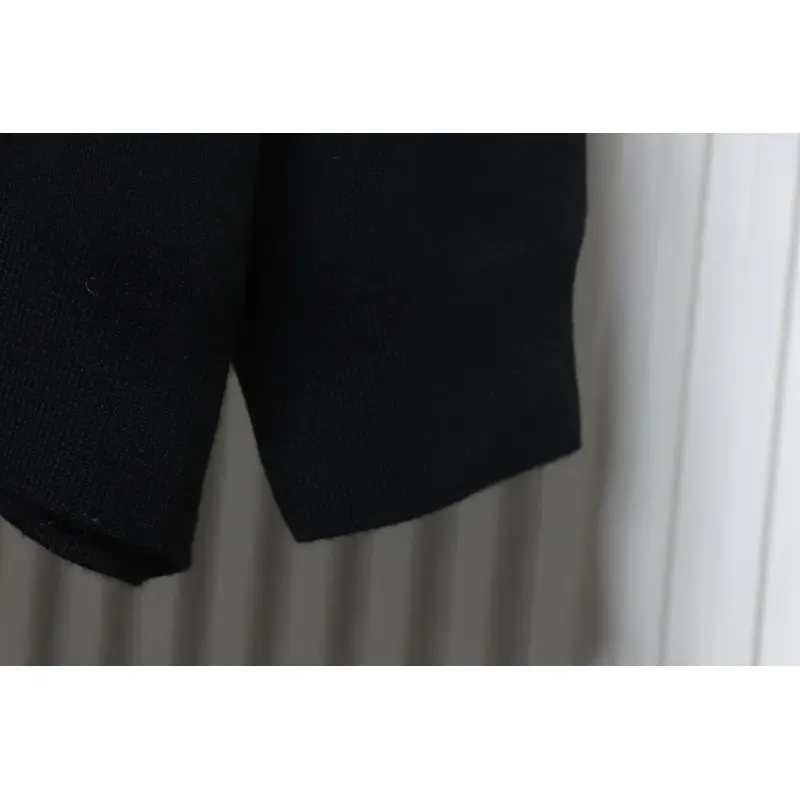 Balenciaga Embroidered Knitted Sweater Black