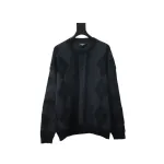 Balenciaga Logo Graphic Print Crew Neck Knitted Sweater