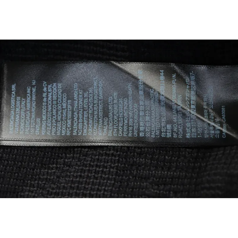 Balenciaga Logo Graphic Print Crew Neck Knitted Sweater