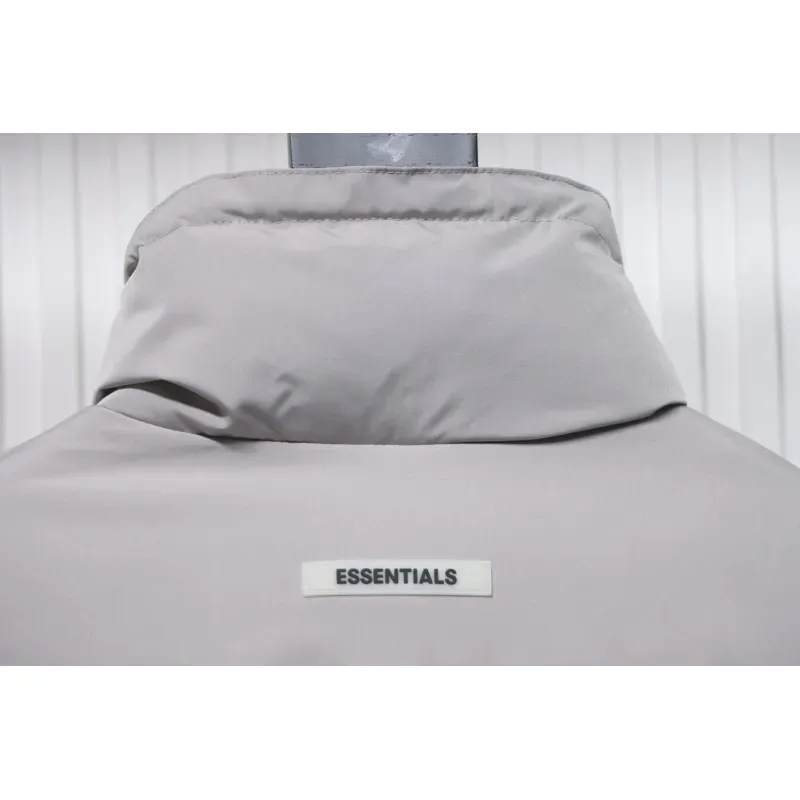 Fear of God Essentials High Street Style Synthetic Insulated Jacket Grey