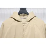 Fear of God Essentials Letter Print Hooded Synthetic Insulated Jacket Cream Yellow