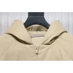 Fear of God Essentials Letter Print Hooded Synthetic Insulated Jacket Cream Yellow