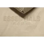 Fear of God Essentials Letter Print Hooded Synthetic Insulated Jacket Cream Yellow