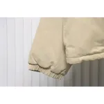 Fear of God Essentials Letter Print Hooded Synthetic Insulated Jacket Cream Yellow