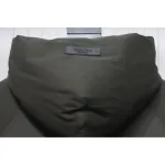 Fear of God Essentials Letter Print Hooded Synthetic Insulated Jacket Dark Green