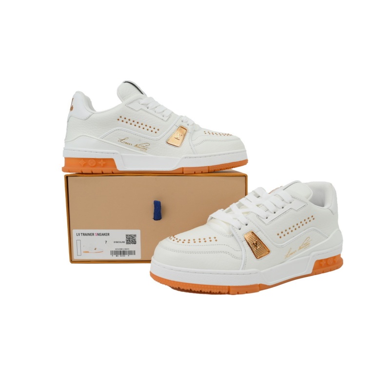  PK God Batch Louis Vuitton White Orange Rivet 