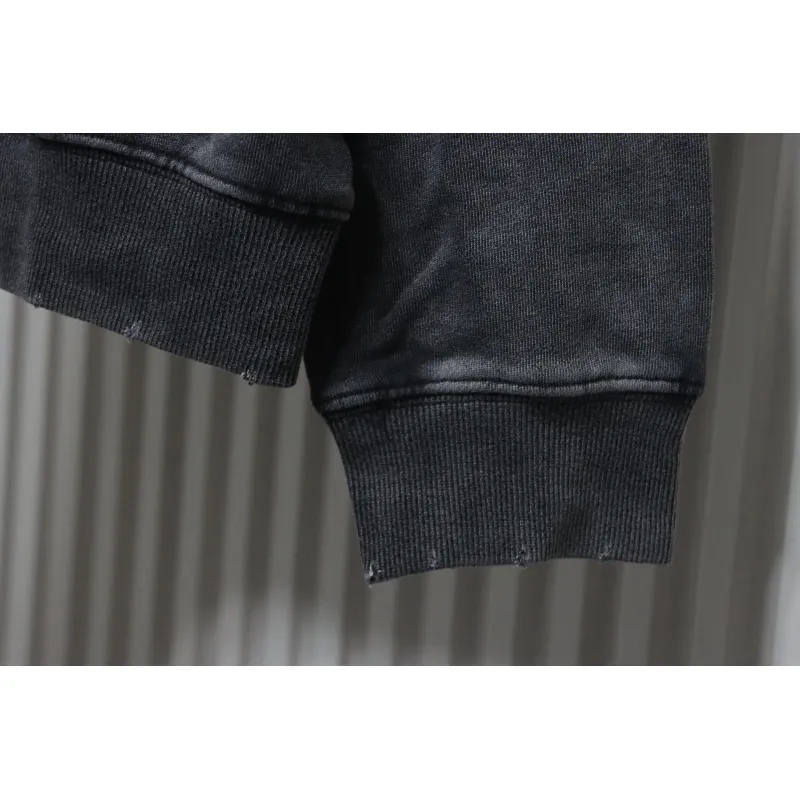 Balenciaga Hand-painted Lettering Sweatshirt Black