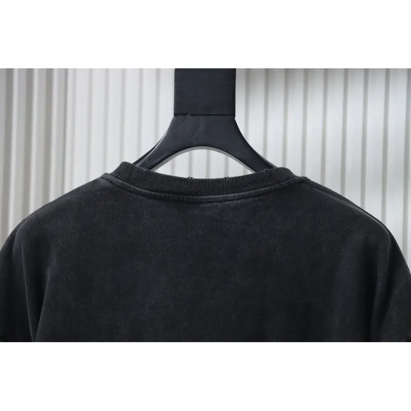 Balenciaga Hand-painted Lettering Sweatshirt Black