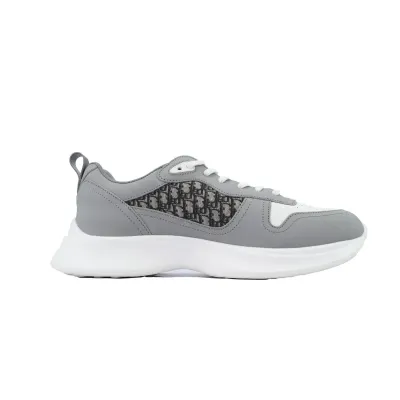 Dior B25 Runner Grey Smooth Calfskin Oblique Jacquard 3SN299ZIR- H165 02