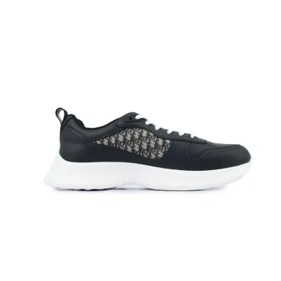 Dior B25 Runner Black Smooth Calfskin Oblique Jacquard 3SN299ZIR-H965 02