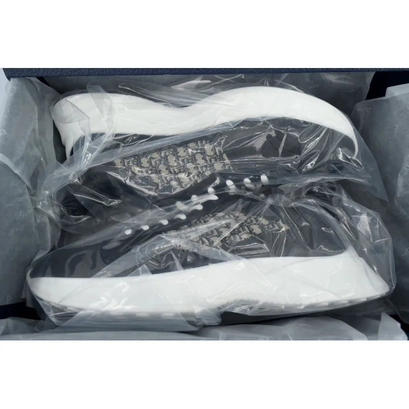 Dior B25 Runner Black Smooth Calfskin Oblique Jacquard 3SN299ZIR-H965