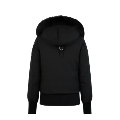 Moose Knuckles Black Jacket Black Wool Collar（NFC) 02