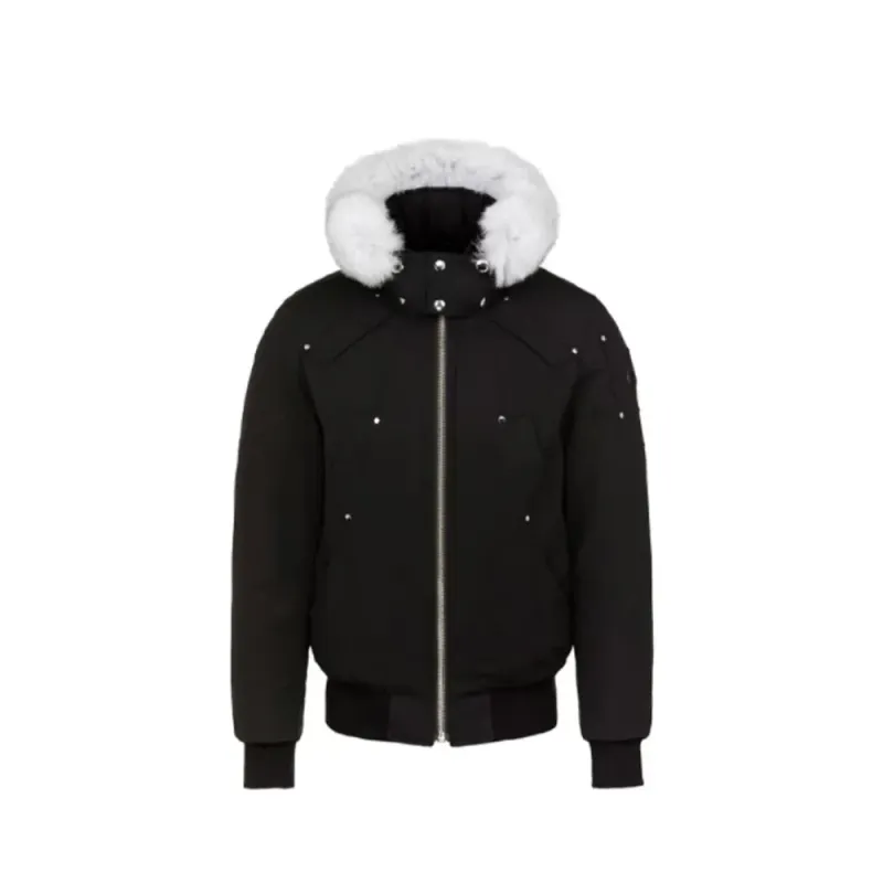 Moose Knuckles Original Ballistic Bomber Jacket White Fur（NFC）