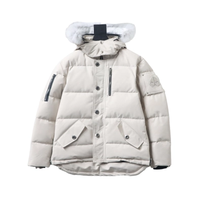  Moose knuckles   Men's down jacket  off white (NFC) 01