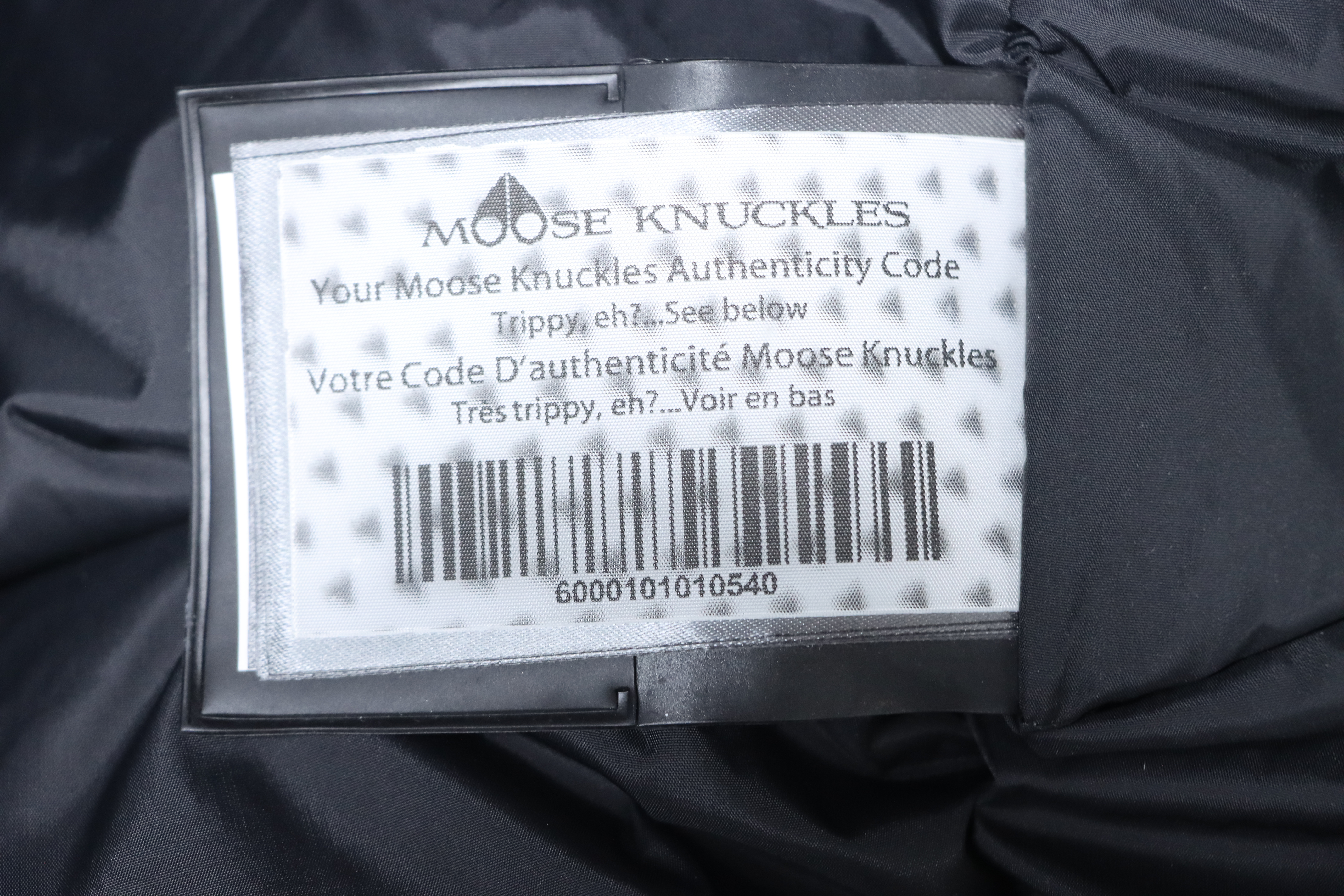 Moose knuckles Men's down jacket dark blue