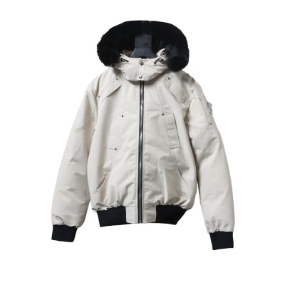  Moose knuckles  Men's down jacket off-white 01
