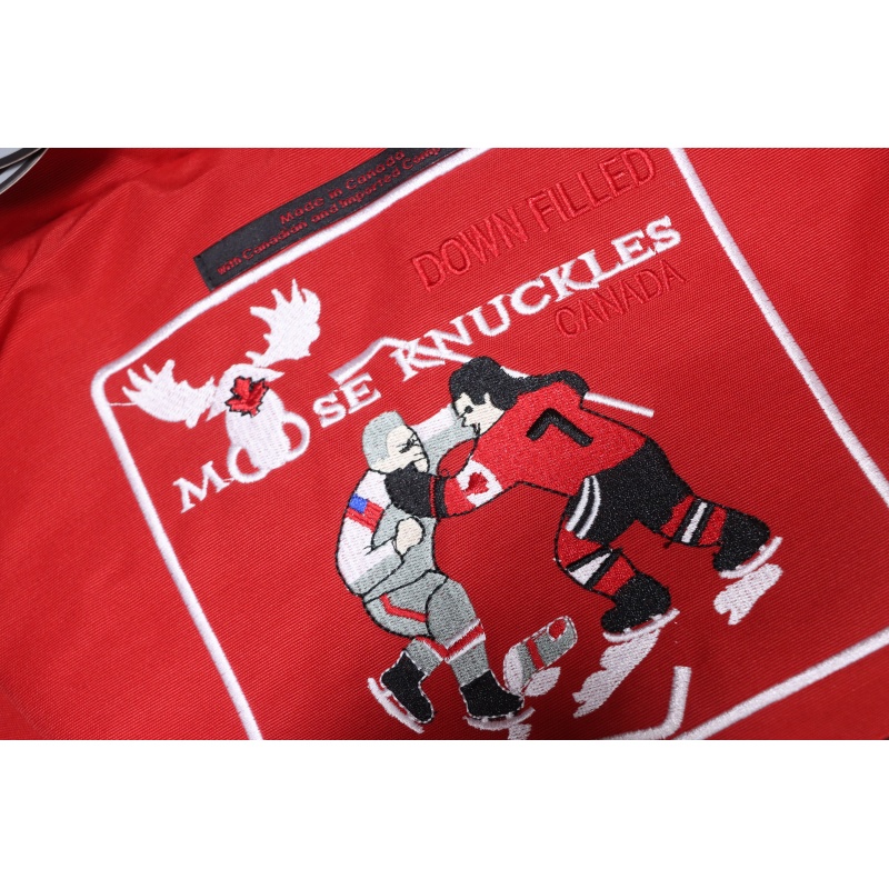 Moose knuckles  Men's down jacket bright red
