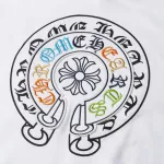 Chrome Hearts Cross Sanskrit Colorful Letters Embroidery Print Hoodie White