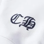 Chrome Hearts Cross Sanskrit Colorful Letters Embroidery Print Hoodie White