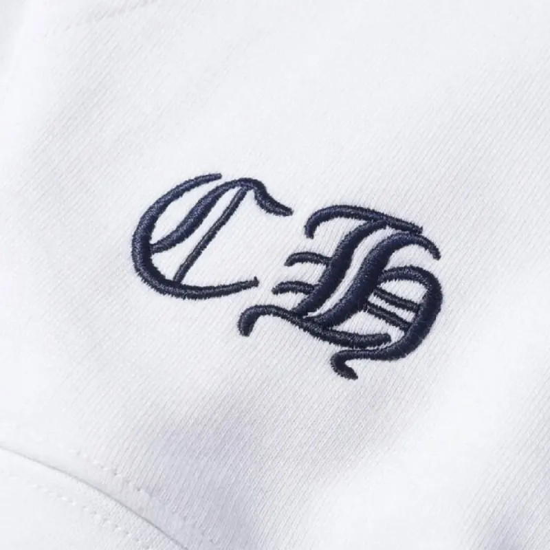 Chrome Hearts Cross Sanskrit Colorful Letters Embroidery Print Hoodie White