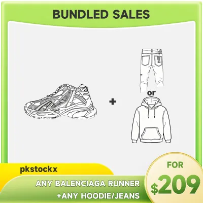 Any Balenciaga Runner + Any hoodie or jeans=$209 01