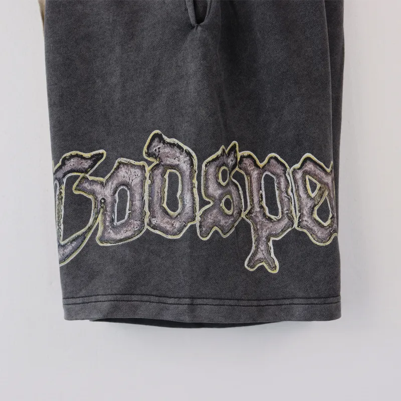 Godspeed Sweat Shorts #8678 Black/Pink