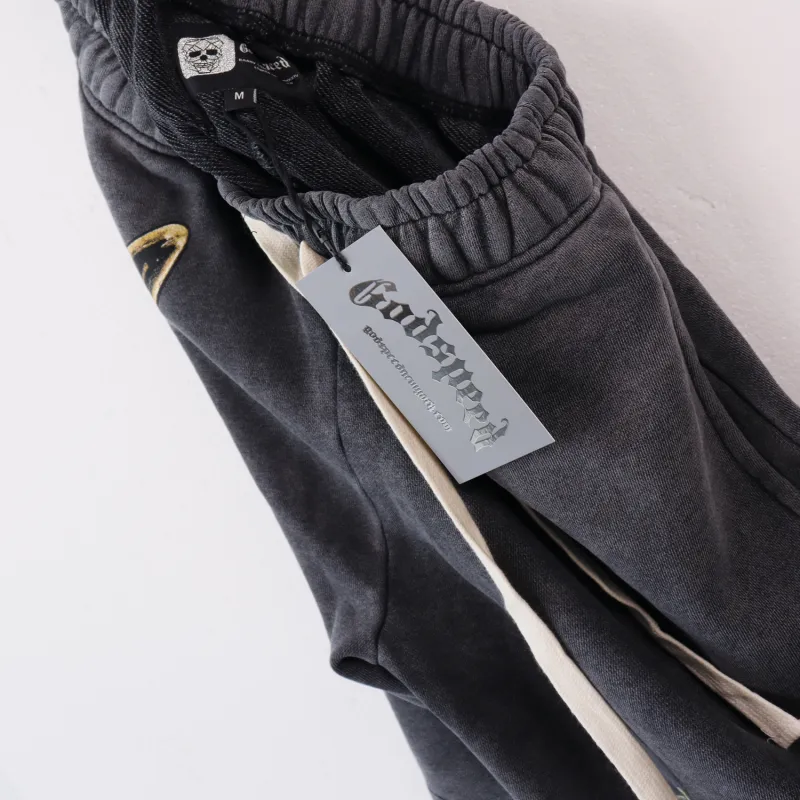 Godspeed Sweat Shorts #8678 Black/Pink