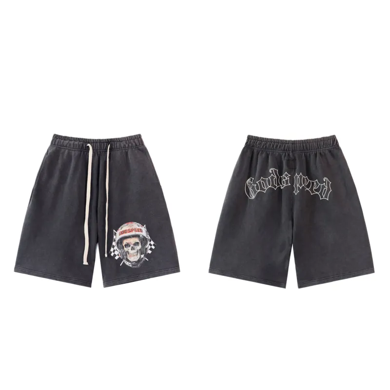 Godspeed Sweat Shorts #8679 Black/Blue