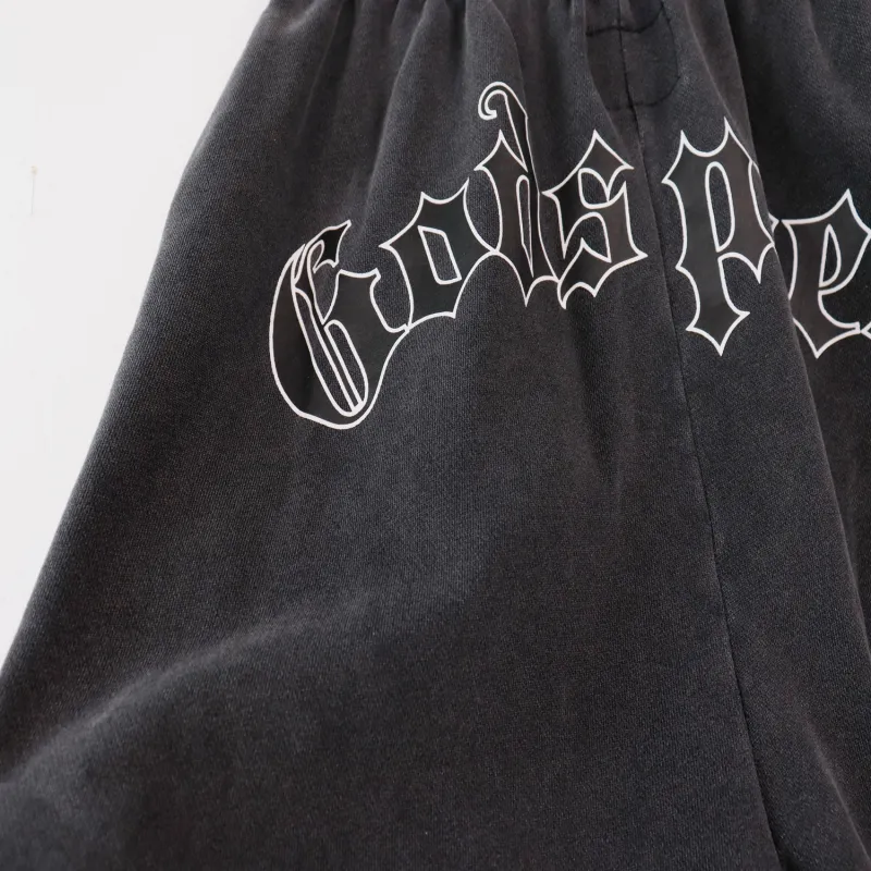 Godspeed Sweat Shorts #8679 Black/Blue