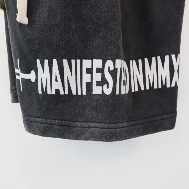 Godspeed Sweat Shorts #8775 Black/Blue/Pink