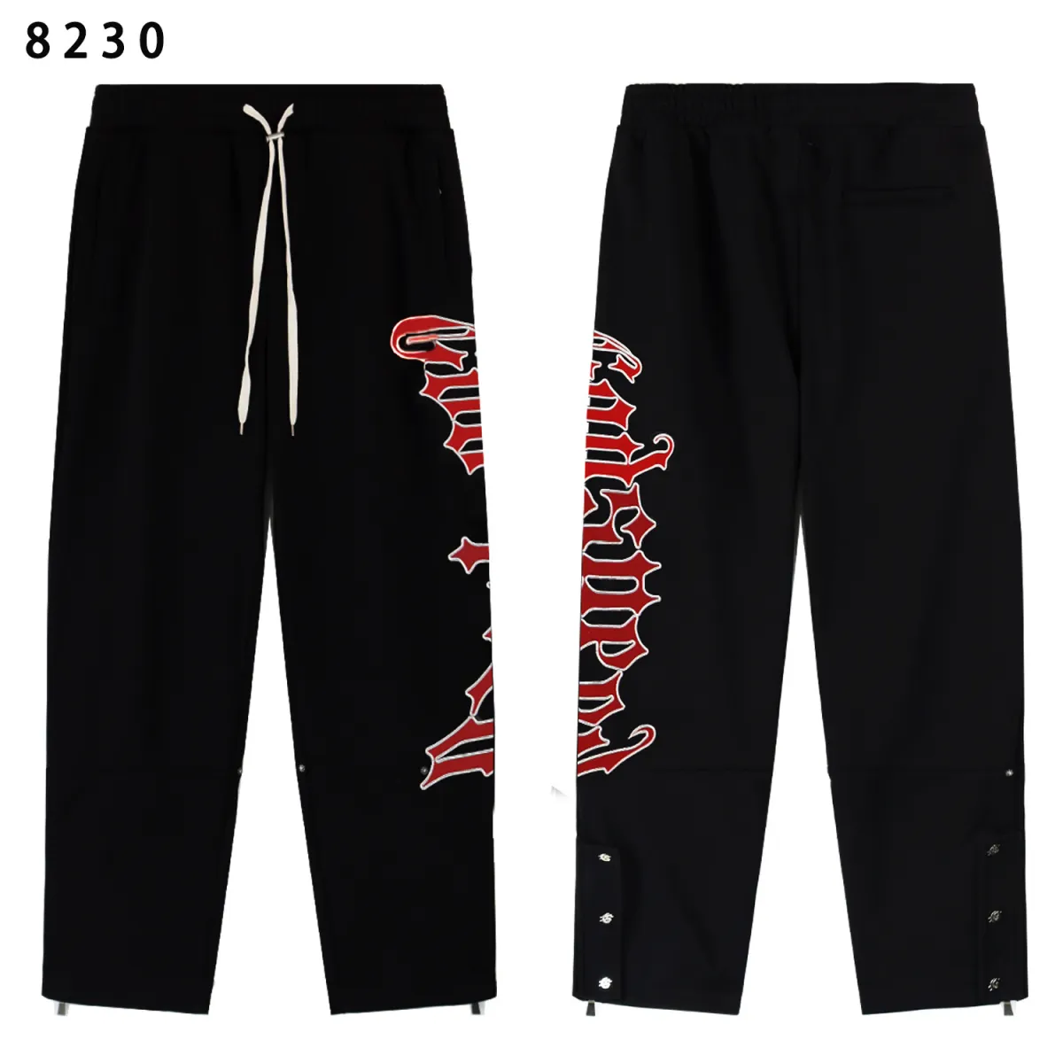 Godspeed OG Logo Black Sweatsuit G6031-8230 Red Letter Print