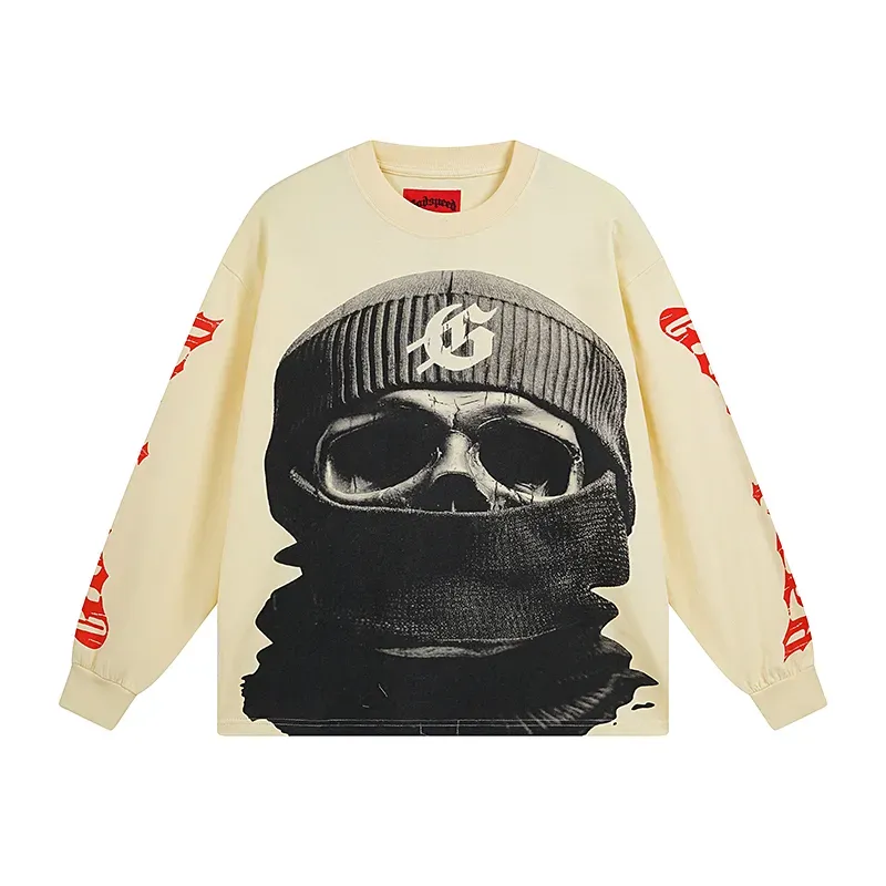 Godspeed Balaclava Long Sleeve T-shirt #3097 Apricot