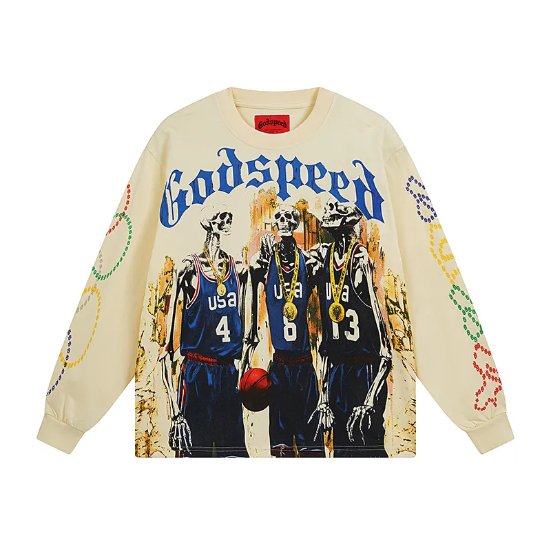 Godspeed Dream Team Long Sleeve T-shirt #3106 Apricot
