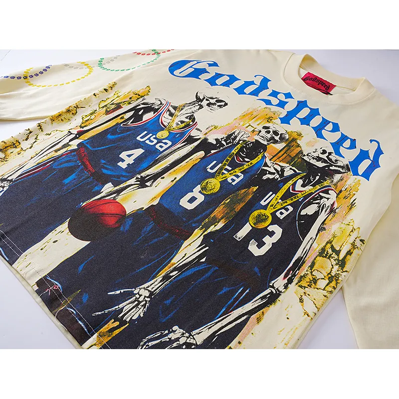 Godspeed Dream Team Long Sleeve T-shirt #3106 Apricot