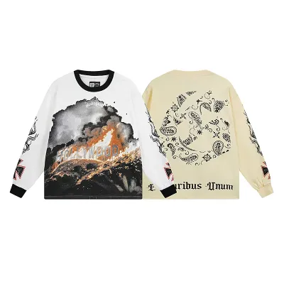 Godspeed Hollywood Thermal Long Sleeve T-shirt #3107 White/Apricot 01