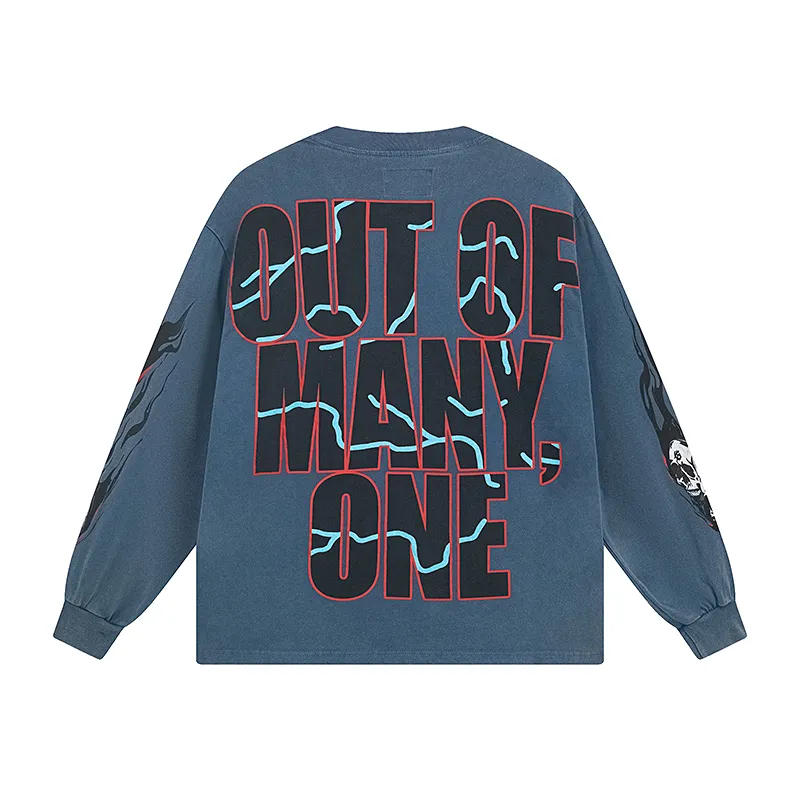 Godspeed Pit Stop L/S Thermal T-shirt #1101 Black/Blue Wash